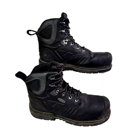 KEEN Utility Ankle Mid Waterproof Black Work Boots Men's Sz 13D Keen Dry EU 47 - Picture 1 of 16